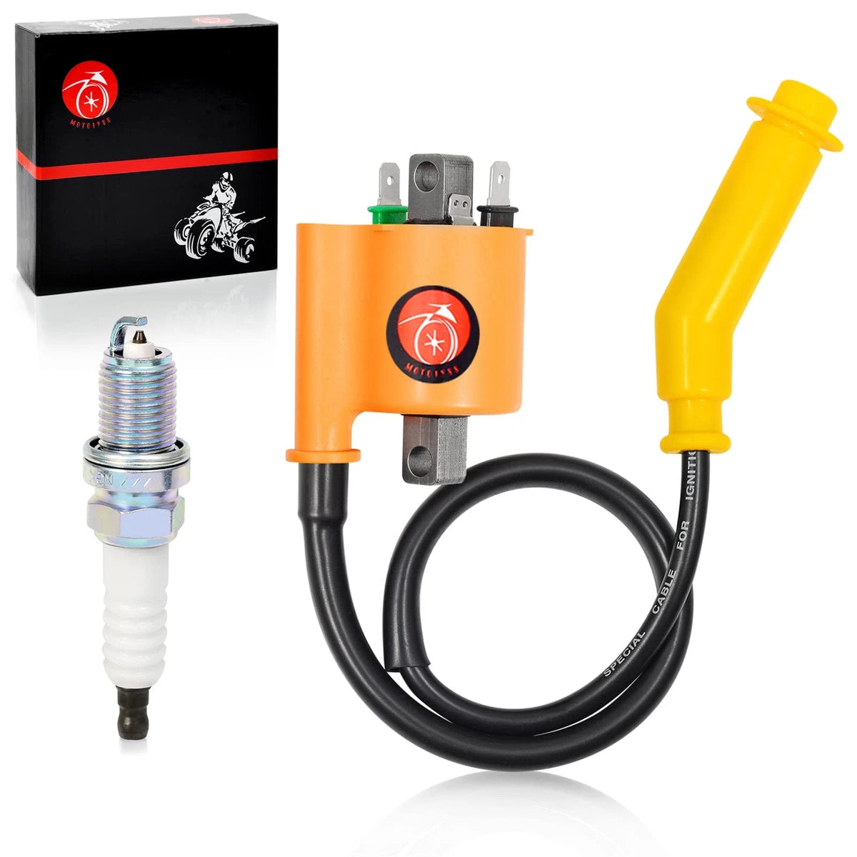 Ignition Coil & Spark Plug Cap for Honda Rancher 420 TRX420 (2000–2023)