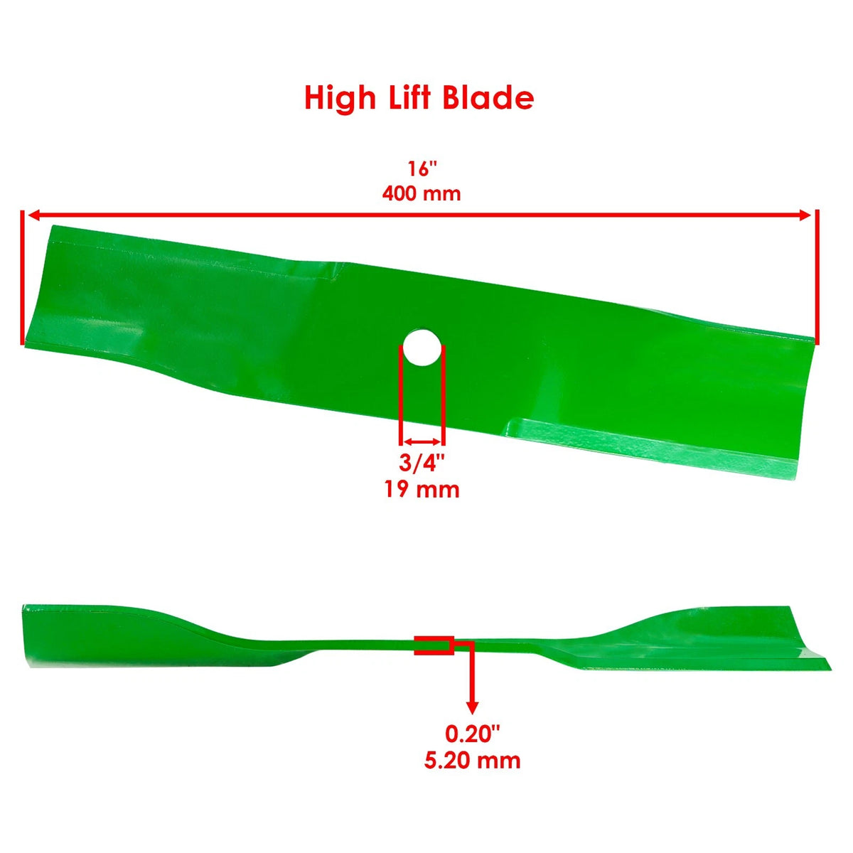 44" Deck Blade w/Nut for Cub Cadet Enforcer/Z-Force (MB2963+NU1643)