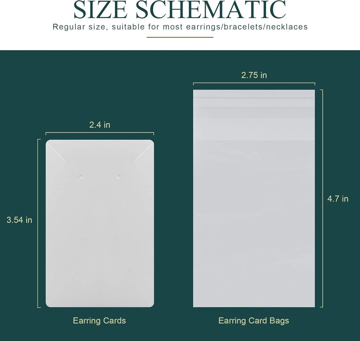 Set of 100 Earring Cards for Jewelry Making