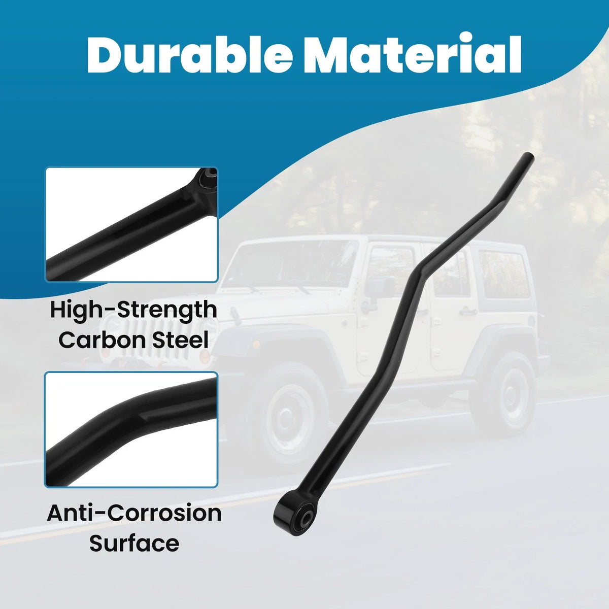 Adjustable Track Bar Rod for Jeep Wrangler JK (2007–2018)