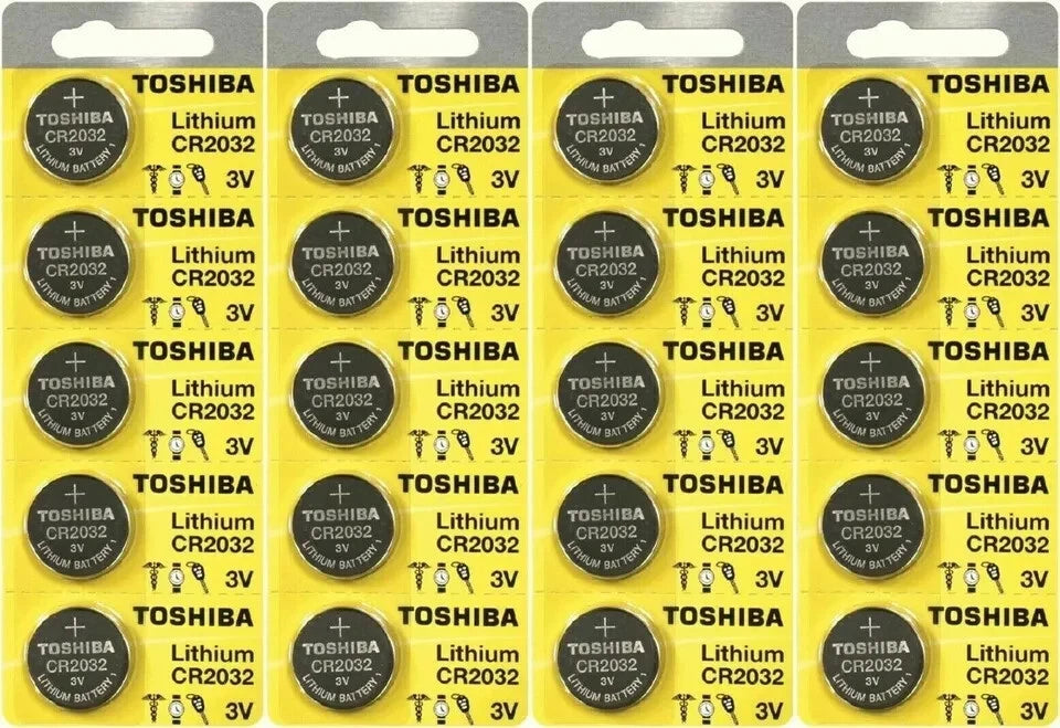 1000 Count CR2032 Battery for Toshiba (3V Lithium Coin Cell)