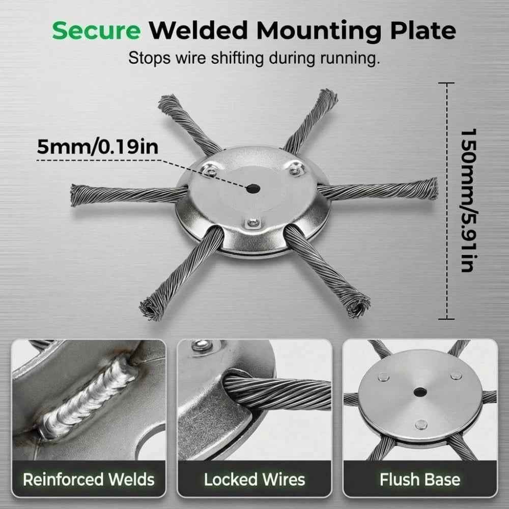 6-Blade Steel Wire Grass Trimmer Head for 2026 Model