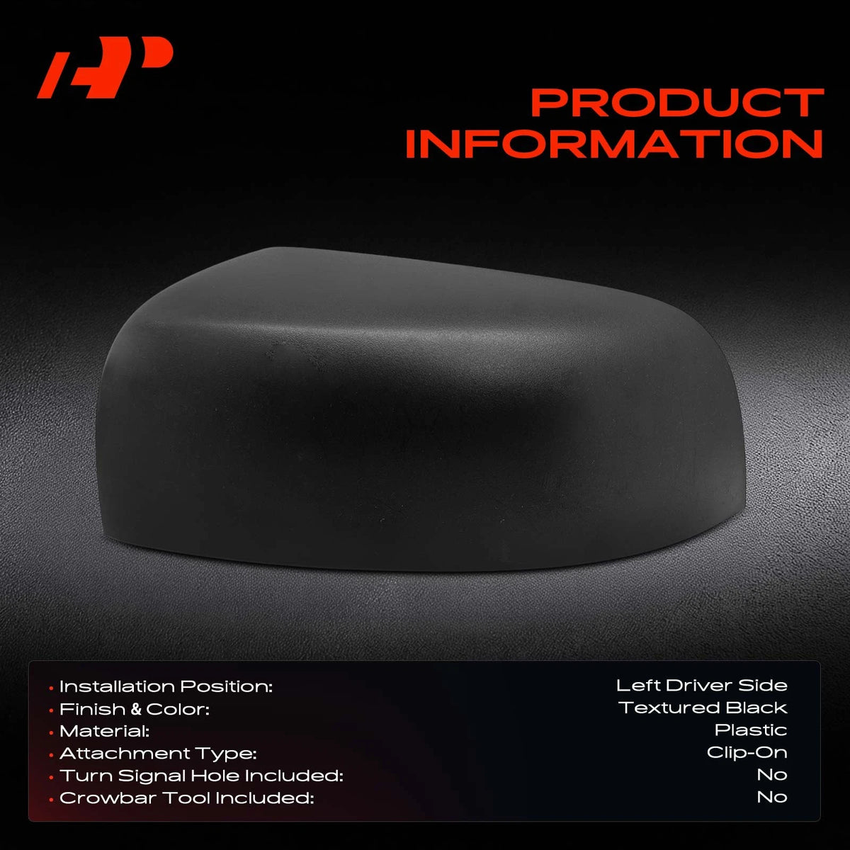 Driver Left Mirror Cover Cap for Ford Ranger (2019–2023) KB3Z17D743A, FO1326143