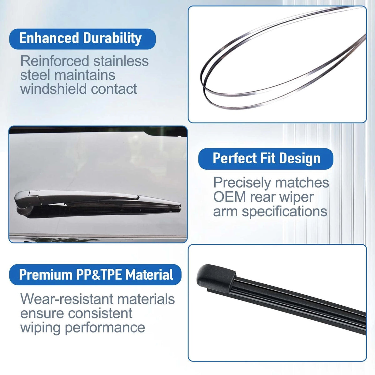 Rear Windshield Wiper for Toyota Highlander (2008–2019)