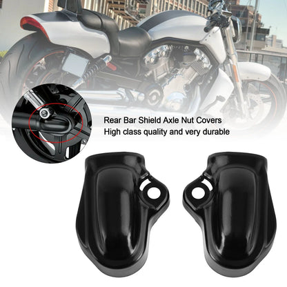 Rear Bar Shield Axle Nut Covers for Harley V-Rod VRSC Night Rod (2002–2017)