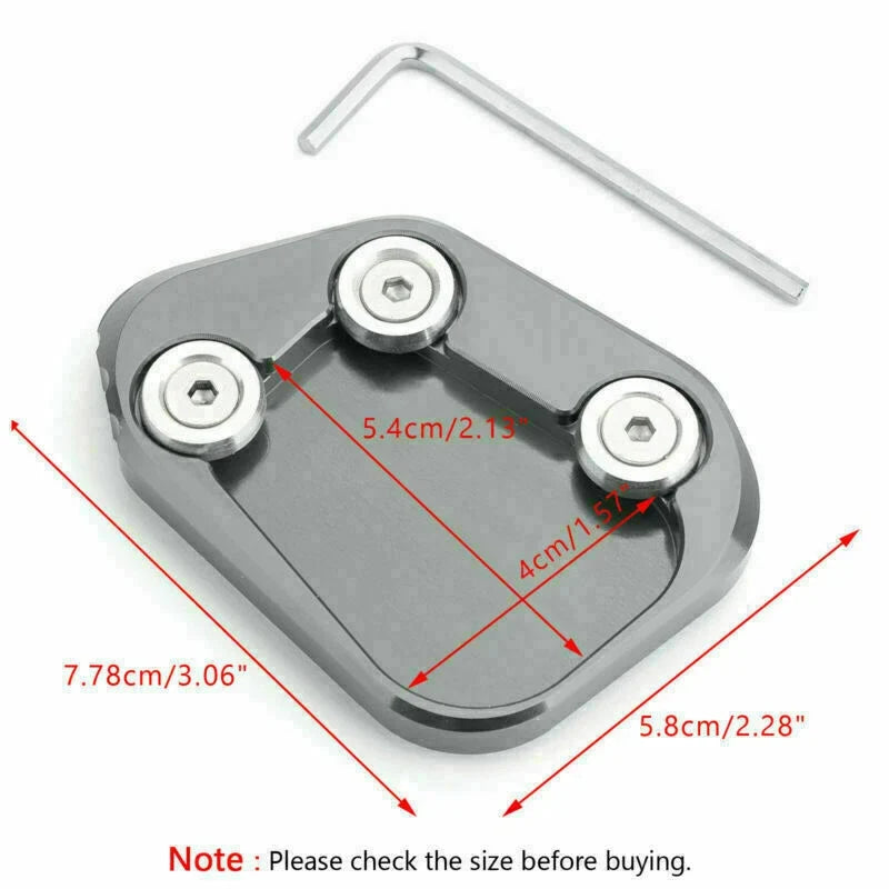 Kickstand Side Stand Extension Pad for Honda CBR250RR (2017–2018)