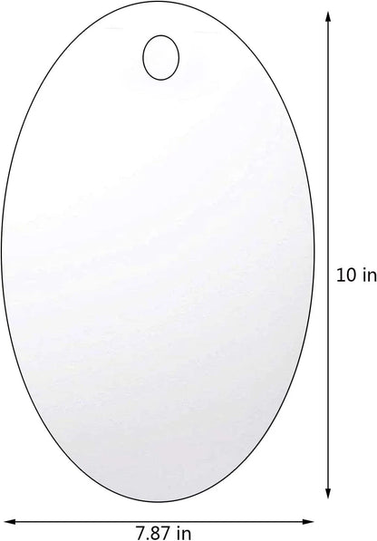 Deluxe Anti-Fog Shower Mirror for Bathroom Shaving (No Part Numbers)
