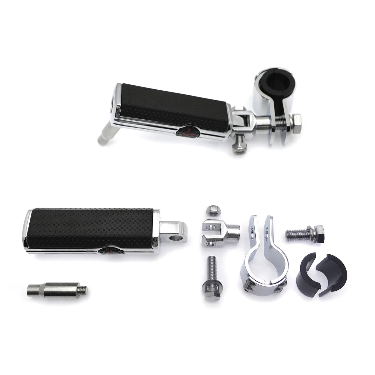 Adjustable Highway Defiance Footpeg Kit for Harley Touring (1" 25mm, 1 1/4" 32mm)