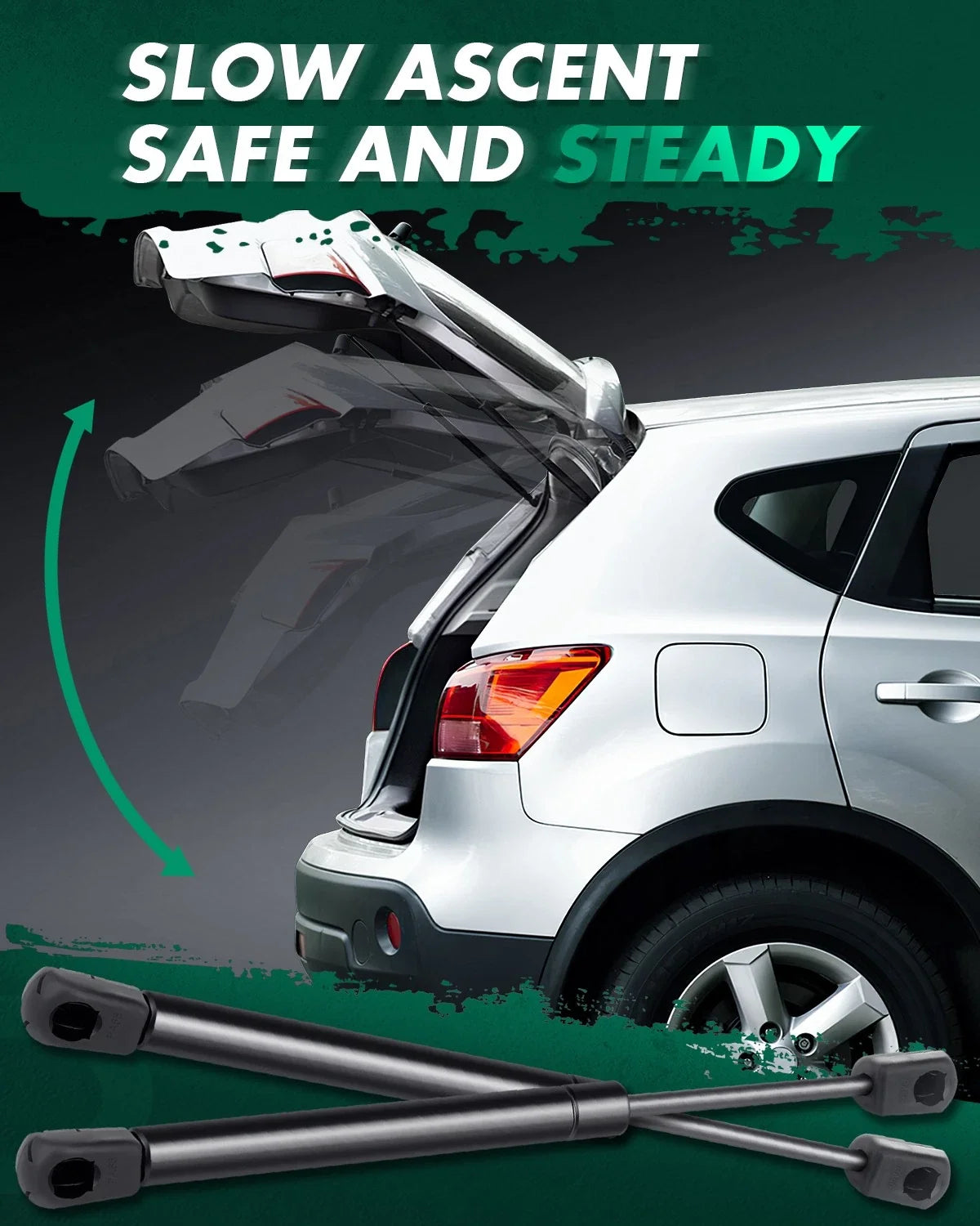 2X Rear Trunk Lift Supports Gas for Chrysler Sebring Convertible (1997–2000)