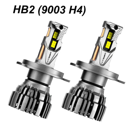 2X H4 LED Headlight Bulbs Kit 140W 32000LM 6500K for NOVSIGHT