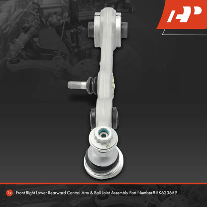 Front Right Lower Rearward Control Arm with Ball Joint for Mercedes