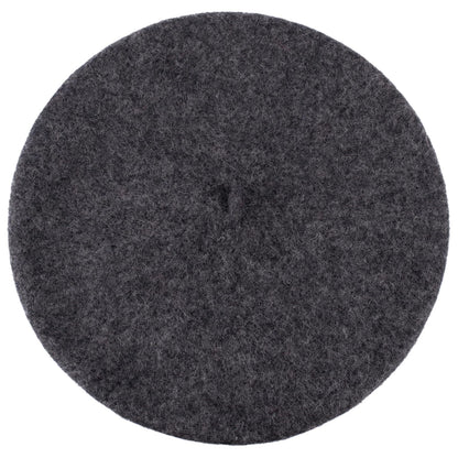 Wool French Beret for Men and Women - Grey, One Size