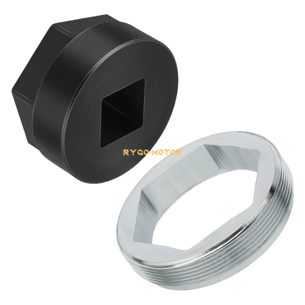 Steering Stem Bearing Holder Nut & Tool for Yamaha Banshee 350 (1987–2006)