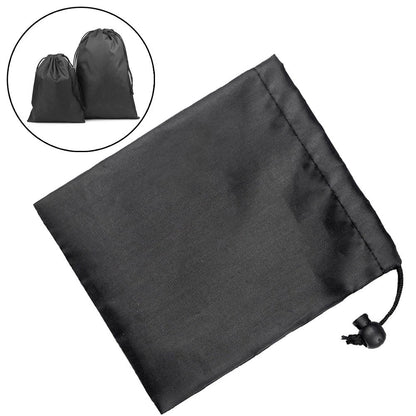 Shoe Bag for Home Outdoor Travel - Dustproof Drawstring Storage Pouch, Black