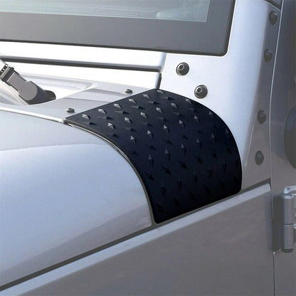 Pair Body Armor Plate Side Cowl Cover Trim for Jeep Wrangler JK (2007–2018)