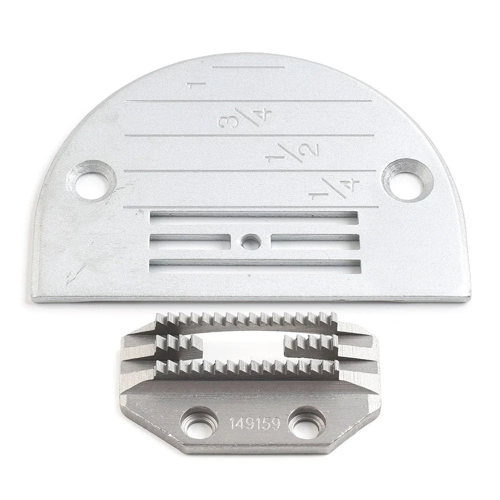 Set of 2 Feed Dog & Plate for Juki Brother Singer Sewing Machines