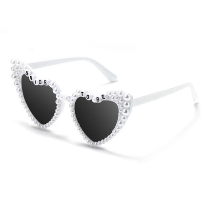 Heart Sunglasses for Bride to Be Bachelorette Party