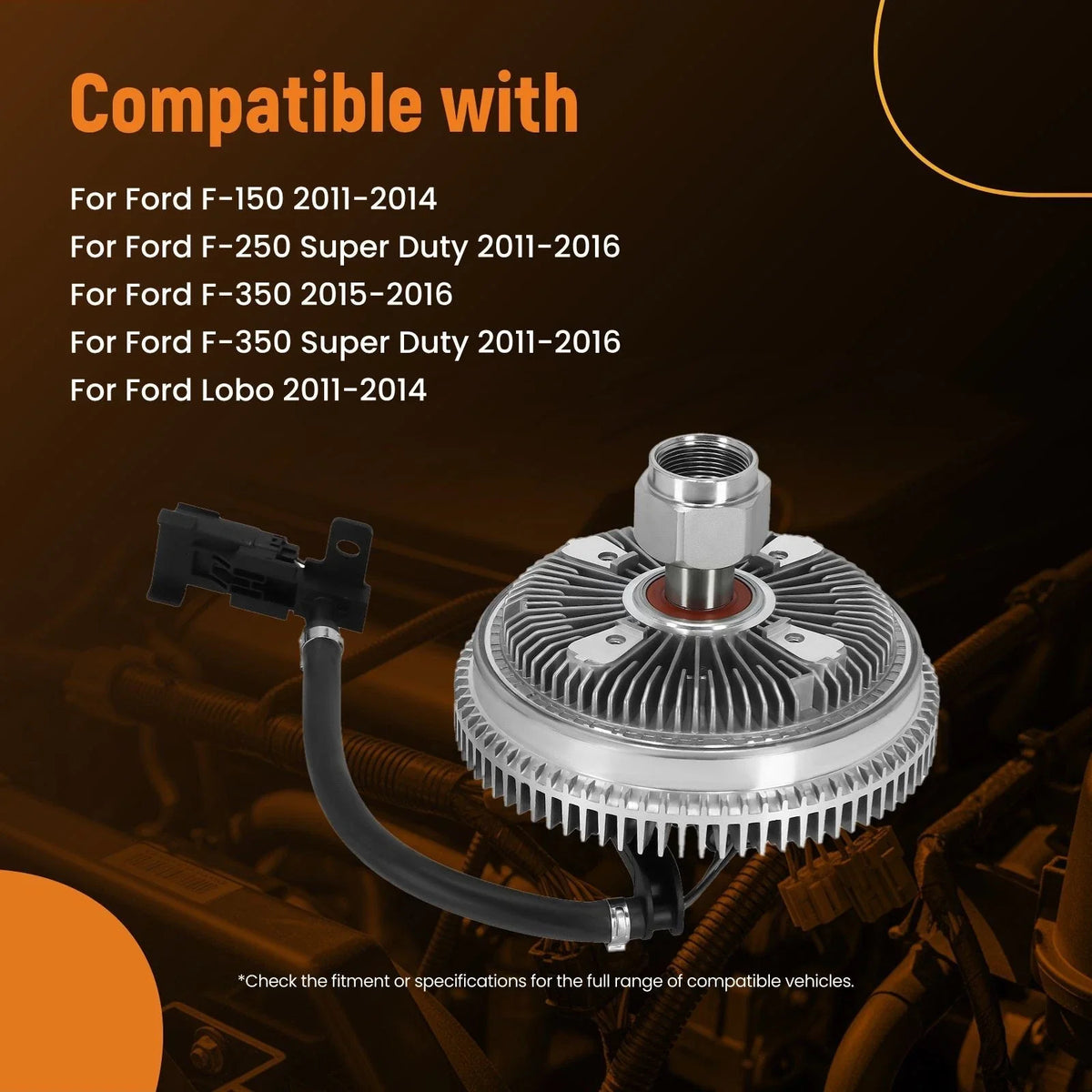 Radiator Cooling Fan Clutch for Ford F-250/Lobo (2011–2016) BC3Z-8A616-A 925-2500