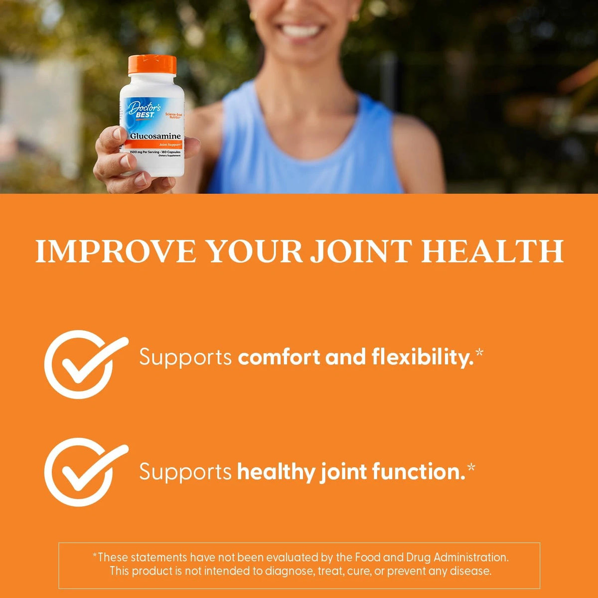 Glucosamine Supplement for Men 180 Count (Pack of 1)