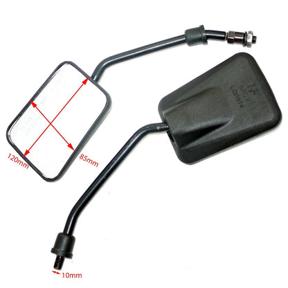 Set of 2 Rear View Mirrors for Vespa PX (1978–2008) - Black