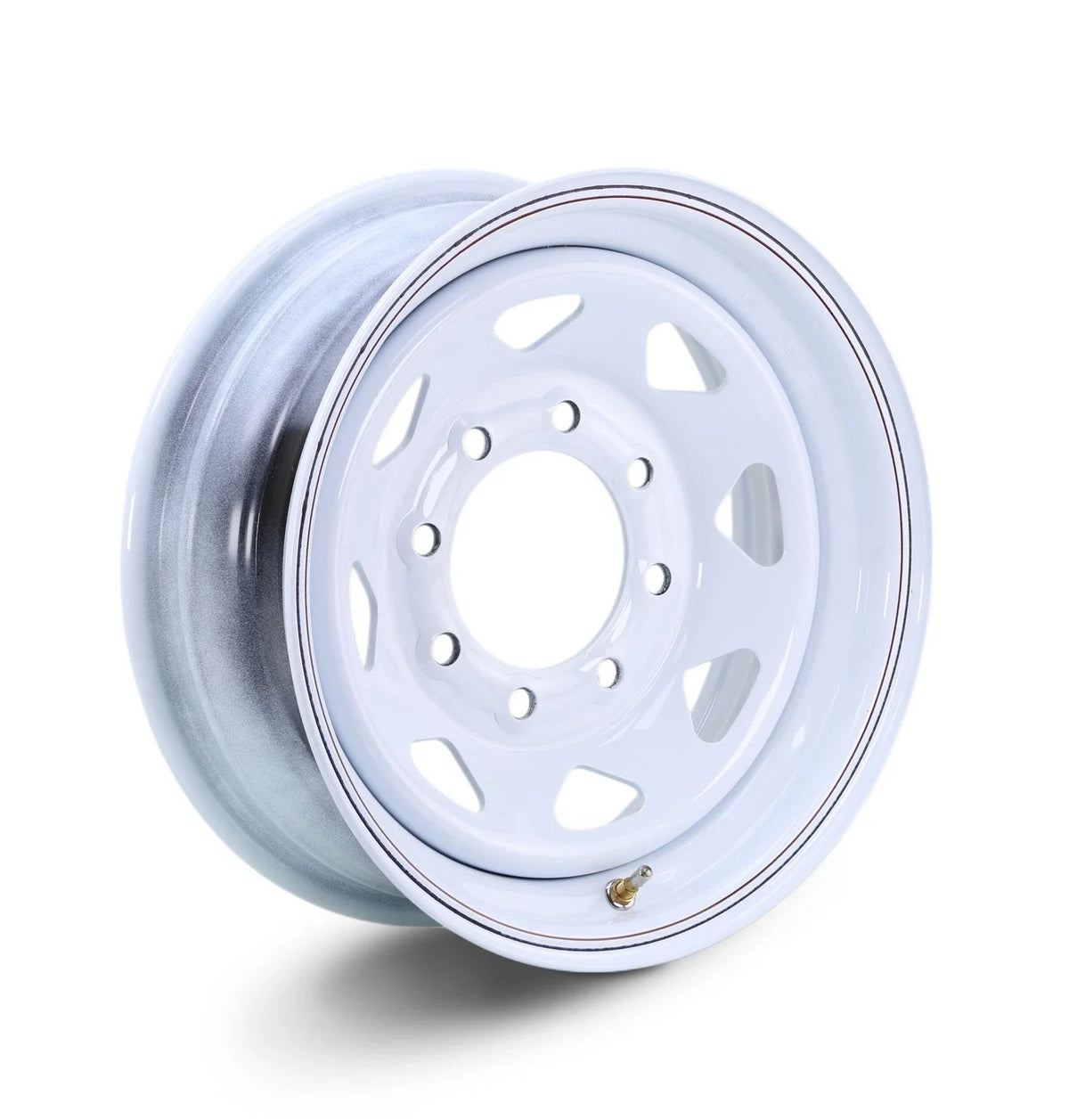 Libra 16x6 Trailer Wheel 8 Lug 4400lbs White Spoke for Trailer (17059)