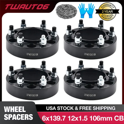 1.5" Wheel Spacers for Toyota Tacoma 4Runner Tundra (2015–2024)