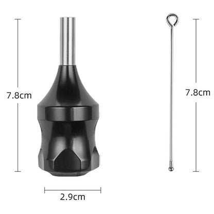 Professional Black Tattoo Cartridge Grip with 78mm Needle Plunger