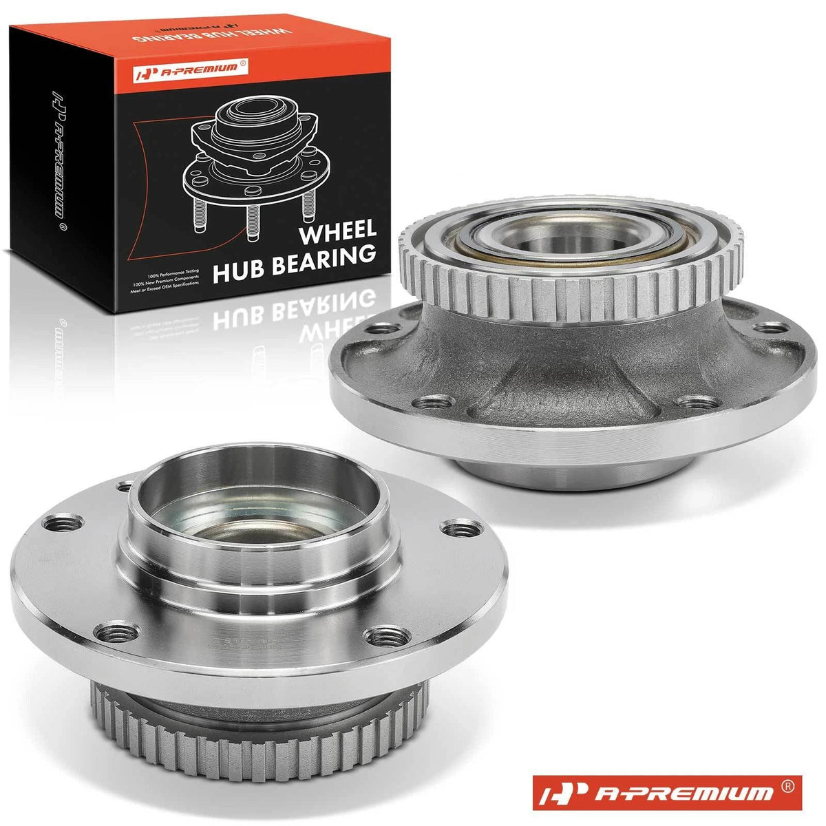 2X Front Wheel Hub & Bearing Assembly for BMW M5 525i 535i 735iL (1982–1995)