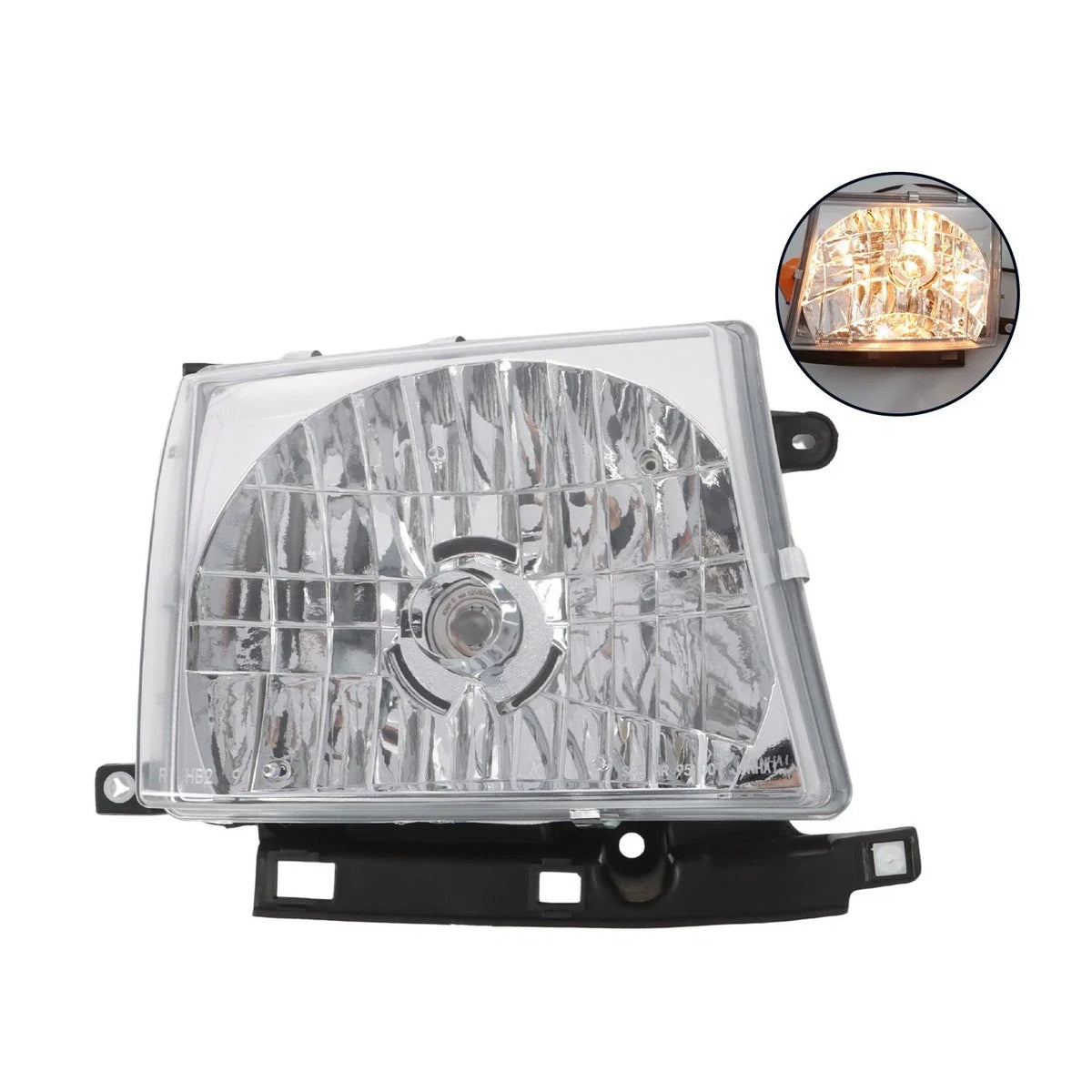 Chrome Headlight Pair with Bulb for Toyota Tacoma (1997–2000)