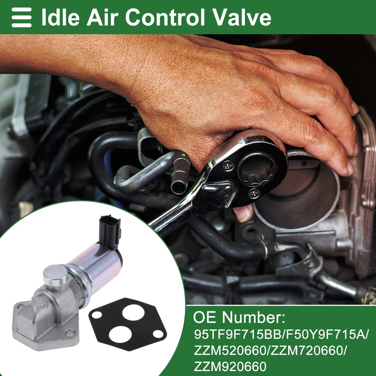 Idle Air Control Valve for Ford Aerostar V6 4.0L (1996–1997) No. 95TF9F715BB