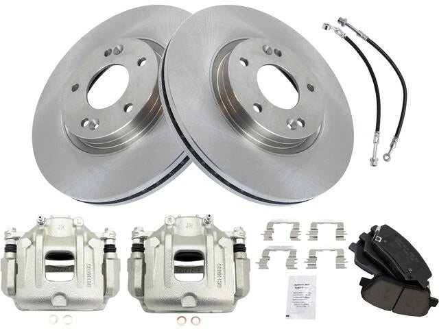 Set of 4 Brake Pad Rotor Caliper for Hyundai Santa Fe (2010–2012) 25188BVSG