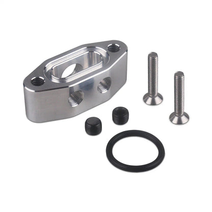 Aluminum Alloy Oil Feed Line Adapter Plate M16 x 1.5 for LS