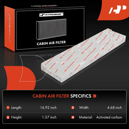2X Engine & Carbon Cabin Air Filter for Chevy Equinox Pontiac Torrent (CA9492, A1627C, AF3594, PA5431, A35431, 22676970)