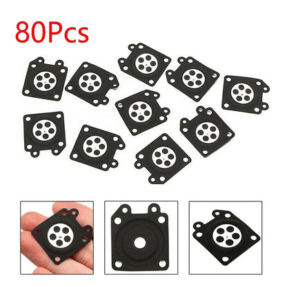 80Pcs Carburetor Metering Diaphragm for Walbro (95-526-9-8, 95-526-9, 95-526)