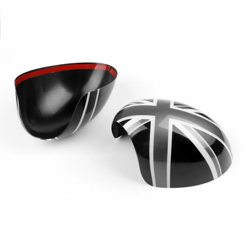Mirror Covers for MINI Cooper R55 R56 R57 R58 R59 R60 R61 (C103-021-BLK-GRY)