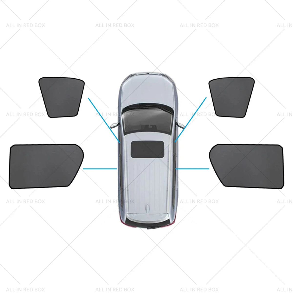 Magnetic Mesh Sun Blind Shades for Toyota Hilux SR5 (2015-2025)