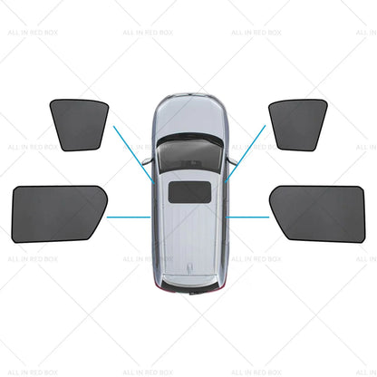Magnetic Mesh Sun Blind Shades for Toyota Hilux SR5 (2015-2025)