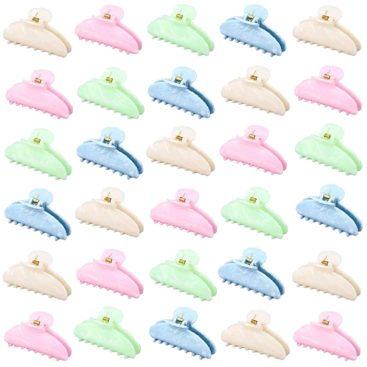 32 Pcs Large Acrylic Hair Claw Clips for Women (No Part Numbers)