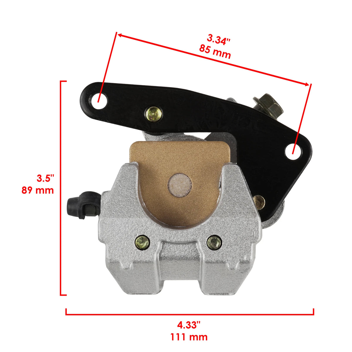 2X Front Left Right Brake Caliper W/Pads for Honda TRX300 EX (1995–2008) MP1736CR120SU