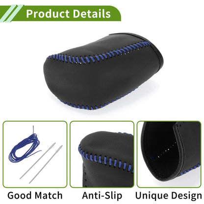 1 Pc Gear Shift Knob Cover for Dodge Journey (2011–2020) Blue Faux Leather