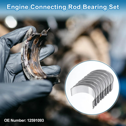 Set of 8 Connecting Rod Bearing No. 12591093 for Chevrolet Equinox (2010–2017)