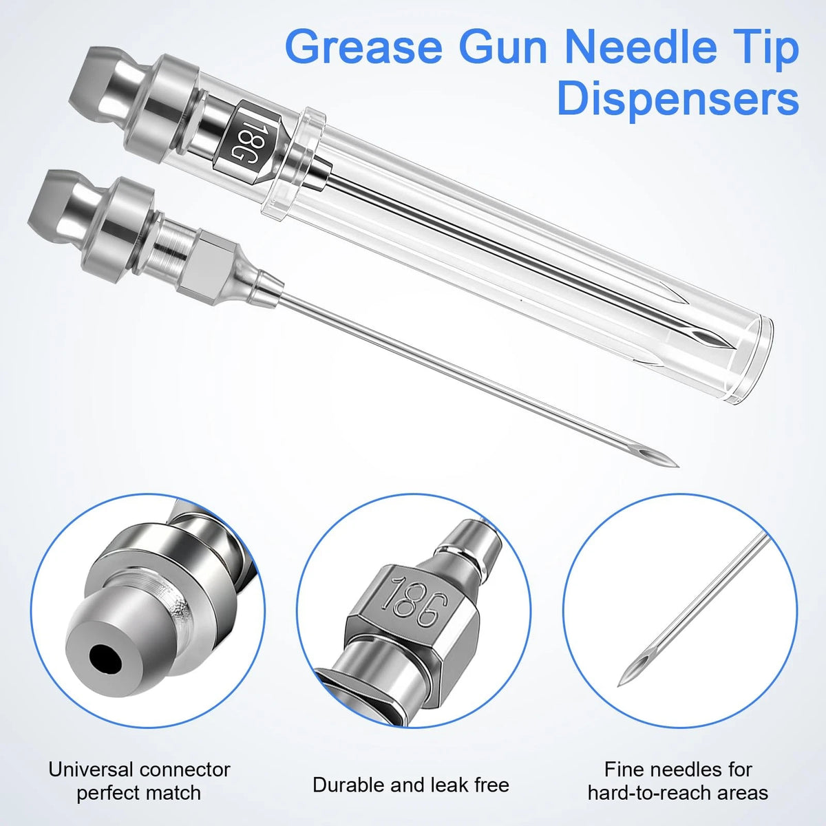 5PCS Grease Gun Needle Tips for Automotive Use