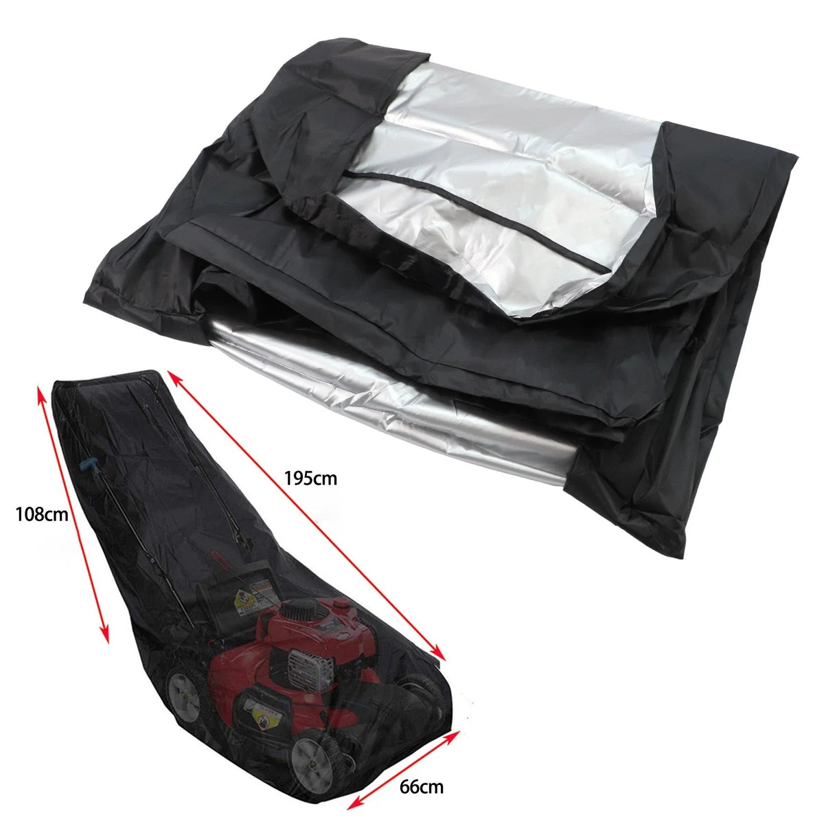 Heavy Duty Protective Cover for Push Mowers (210D Oxford Fabric)