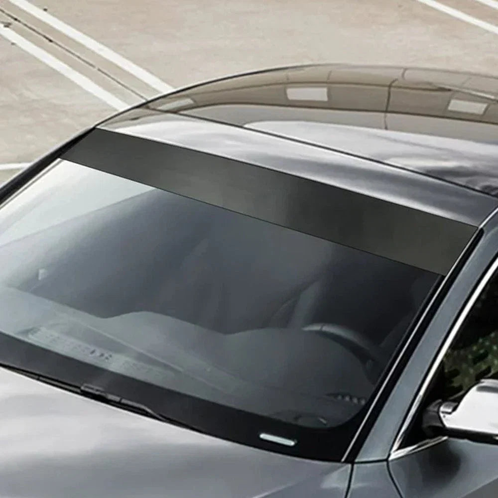 Matte Black Vinyl Windshield Banner Decal for Toyota Prius (2001–2023)