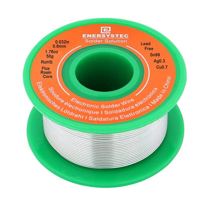Lead-Free Solder Wire Rosin Core 0.8mm for Automotive Use (Pack of 1)