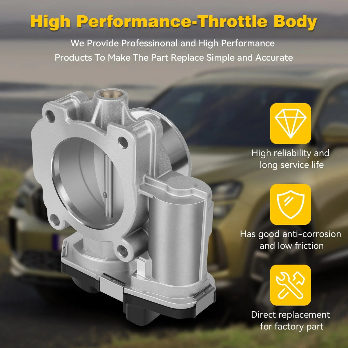 Throttle Body for Chevy Malibu, HHR, Buick, GMC, Pontiac (2008–2012)