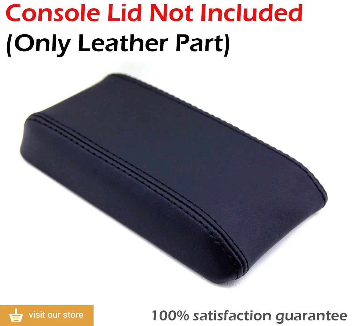 Center Console Armrest Cover for Toyota Celica (1982–1986) Black Leather