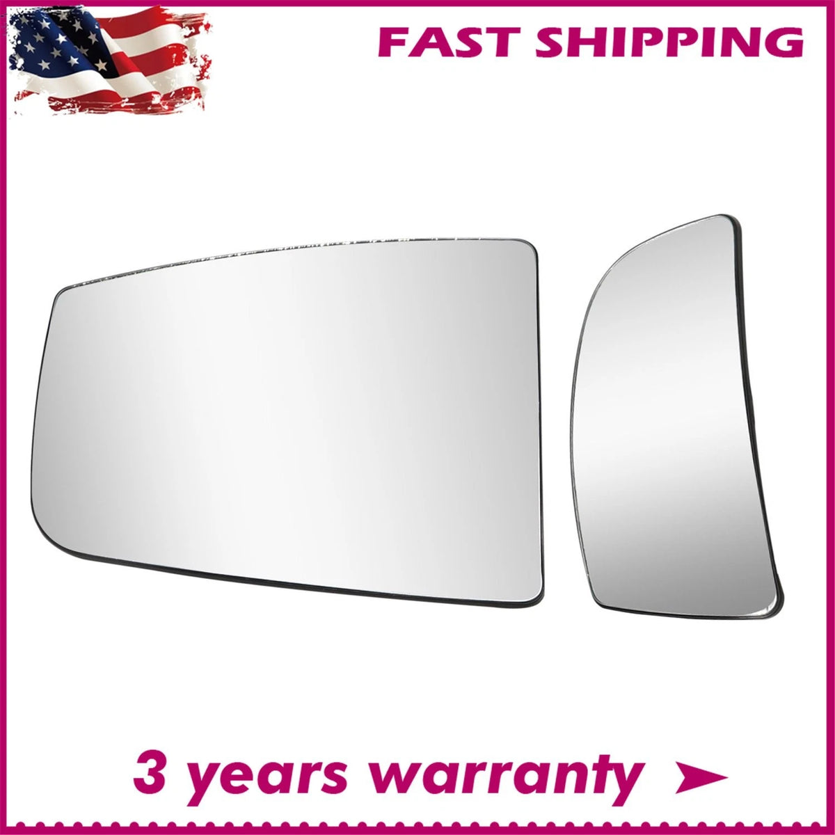 Mirror Glass Set for Ford Transit 150 250 350 (CK4Z17K707A, CK4Z17K707B)