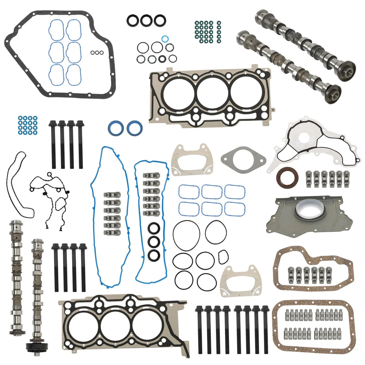 Cam Rockers Lifters Gaskets Kit for Dodge Jeep Ram Chrysler 3.6L (2011–2016) 1354586