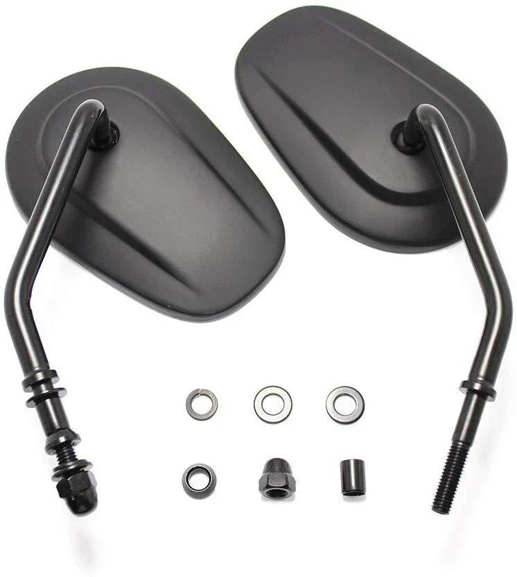 Black Motorcycle Mirrors for Harley Sportster 883 1200 48 Iron (2004-2023)